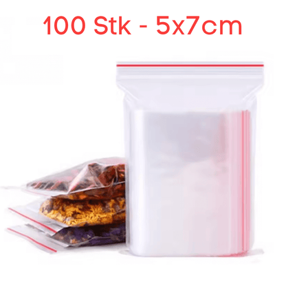 Wiederverschließbare Zip-Beutel für die Lebensmittelaufbewahrung