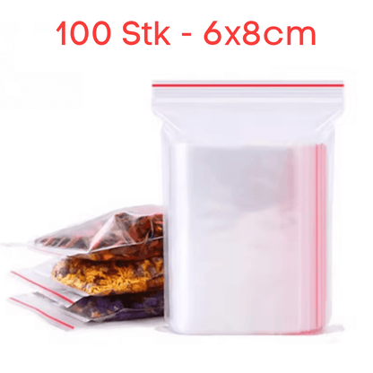 Wiederverschließbare Zip-Beutel für die Lebensmittelaufbewahrung