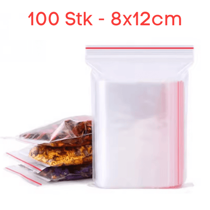 Wiederverschließbare Zip-Beutel für die Lebensmittelaufbewahrung