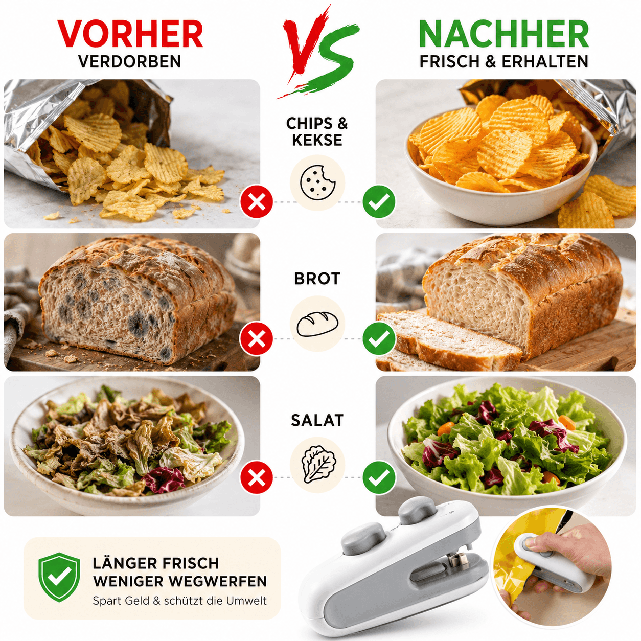 GENIRO BASI - hält Lebensmittel frisch, schützt Umwelt & Geldbeutel