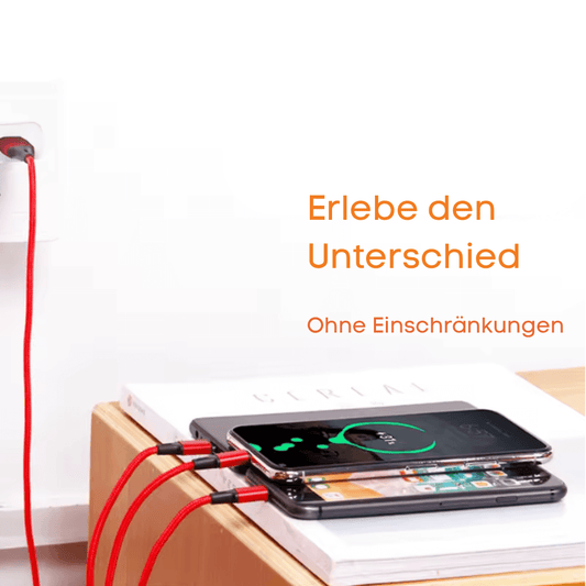 3 In 1 USB Schnellladekabel