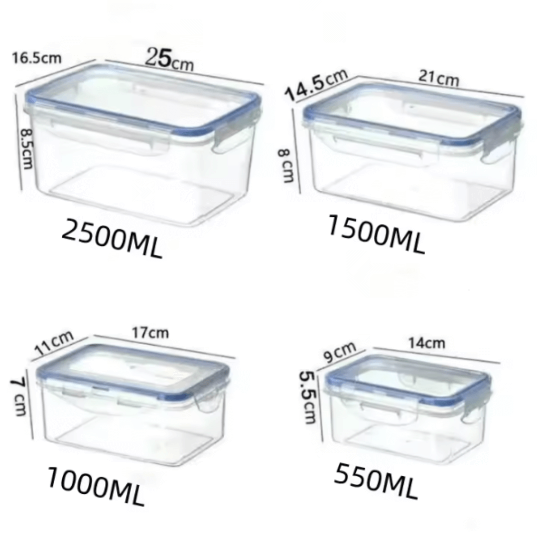 Luftdichte Frischhaltedose mit Deckel  für Kühlschrank & Mikrowelle