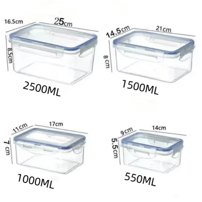 Luftdichte Frischhaltedose mit Deckel  für Kühlschrank & Mikrowelle